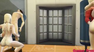 Perverted Family Cap 10 everyone goes to the training room