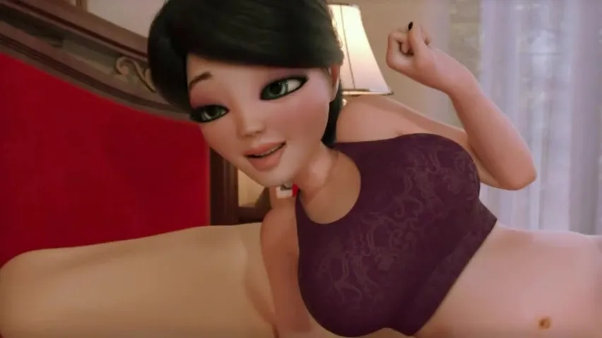 Chubby milf sucks skinny daughter | 3D Futa Family Sex