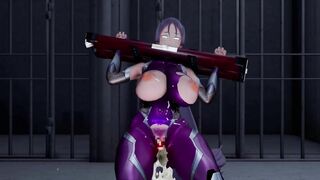 Mmd Minamoto no Yorimitsu Taimanin Ninja got Banged with no Mercy she