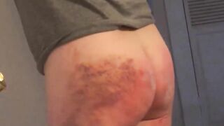 Otk spanking and huge tearful corner time for erotic woman