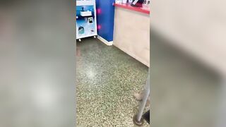 women Peed her Leggings Waiting for Cold Coffee