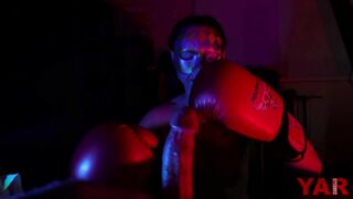 Boxing Fight Long Penis into the Left Corner Ex-Wife into Gloves into