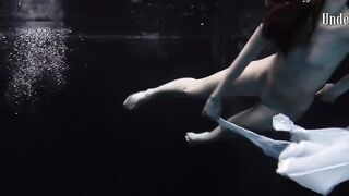 Aqua sluts Andrejka Underwater Stripping and Swimming