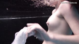 Aqua sluts Andrejka Underwater Stripping and Swimming