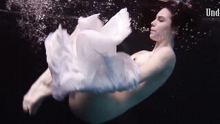 Aqua sluts Andrejka Underwater Stripping and Swimming