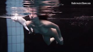 Aqua sluts Andrejka Underwater Stripping and Swimming