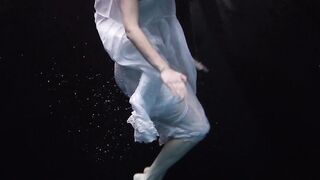 Aqua sluts Andrejka Underwater Stripping and Swimming