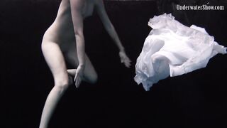 Aqua sluts Andrejka Underwater Stripping and Swimming