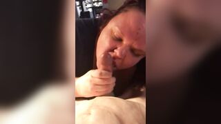 Incredible Sloppy Blow Job with Messy Cum Shot - VivianDimondBBW