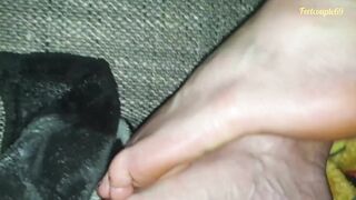 Jizzed on Soles, Feetcouple69 Loves Jizz over Foot