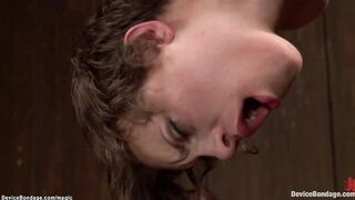 Dark Haired tormented into insane fetish