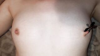 Face Sitting - Sex Sub Moans from Hottie Wax and Nipple Clamps