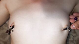 Face Sitting - Sex Sub Moans from Hottie Wax and Nipple Clamps