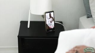 Stepson gets sensual punishment from his big tit stepmom Miss Raquel