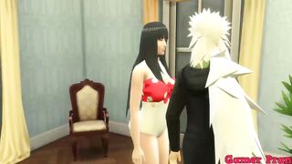 Animated ecchi Cap two jiraiya went to play the piano