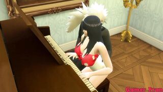 Animated ecchi Cap two jiraiya went to play the piano