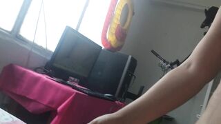 Cheating Gf being Fuck by Stranger inside Missionary while Showing to Bf