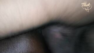 Black Bimbo Creamy Close up Tag Team taking Turns second Dude