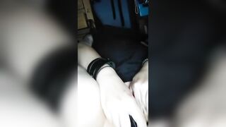 Gothic women Creams herself Thinking about her Unicorn - Real Orgasm -