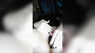 Gothic women Creams herself Thinking about her Unicorn - Real Orgasm -