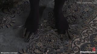 Long ass blonde skank butt screwed