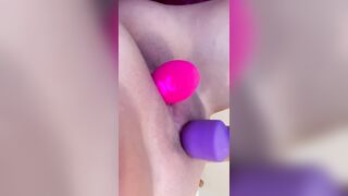 Double Penetration with my Sex Toys!