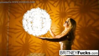 Hot blonde into a classic tease and solo