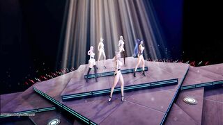 MMD EVERGLOW - ADIOS Nude Dance KDA Ahri Akali Kaisa Seraphine Evelynn