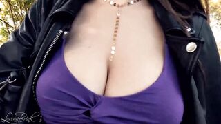 Boobwalk: Blue Low-Cut Shirt