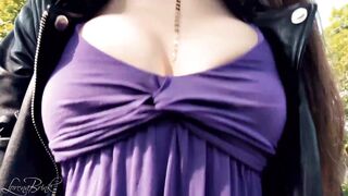 Boobwalk: Blue Low-Cut Shirt
