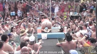 cougar Party Chicks getting Nude at Florida Soak Tshirt Contest