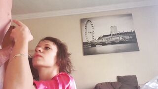 Curly Haired mom Blowing and Jerking my Penis till I Cum