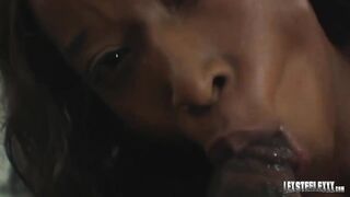 Super Sexy Ebony hot Stacey Money Slobbers On Enormous Penis Lex