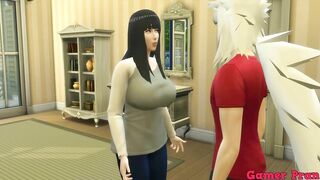 Animated ecchi Cap 14 jiraiya worried about her friend hinata