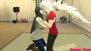 Animated ecchi Cap 14 jiraiya worried about her friend hinata