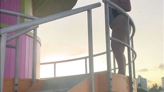 Stunning Colombian Eighteen La Paisa having fun inside Miami Beach!!