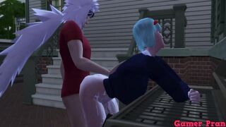 Hentai ecchi Cap 16 jiraiya fucking public with bulma and