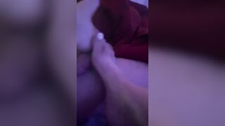 #footfefish Devils Pedicure Rubbing my Super Piggies all over a Rough and Freaky