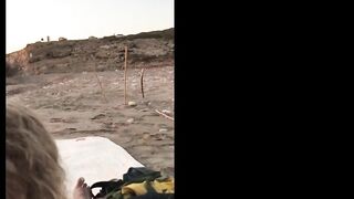 Outside Sex on the Beach - he couldn't last huge