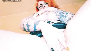 Stroking my Cunt and my Big Nails