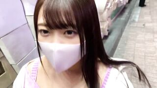 Long melons Japanese skank taking dick and swallowing cum. Then