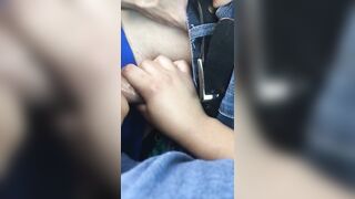 Blowing Cock on the Deuce Bus at the Las Vegas Strip
