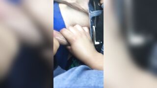 Blowing Cock on the Deuce Bus at the Las Vegas Strip