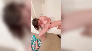 Wild Idaho cunt with mouth Masterbating with Leaking Cream Pie ending