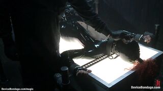 African butt hooked on device fetish