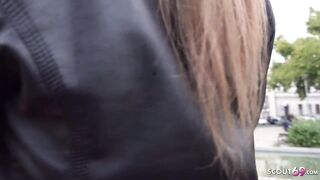 GERMAN SCOUT - SHY LONG NATURAL MELONS 18 YO LINA TRICKED