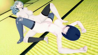 3D Anime: Temari and Hinata ARRANGED GODDESS DYKE SEX (Naruto)