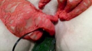 Nadia italian sex slaves Screwed With A CUCUMBER