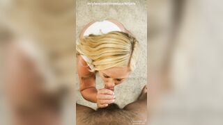Sweet Scarlett Jane Blows Dick and Eats a Cum Covered Chocolate Candy