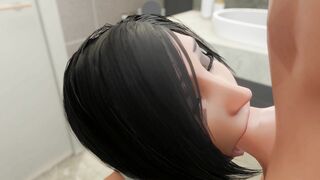Pharah Swallows Huge Cock/ Фара заглатывает большой член